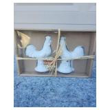 Rustic Rooster Salt and Pepper Shaker Set
