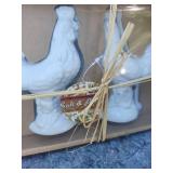 Rustic Rooster Salt and Pepper Shaker Set