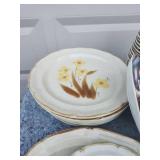 Mixed Pattern Dinnerware Collection with Eagle Plate
