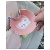 Pink Plastic Food Storage Container Set - Tote Included No Lid