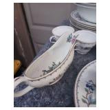Floral Pattern Fine China Dinnerware Set