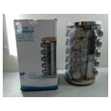 FACTORY SEALED - Revolving Spice Rack Set with 20 Spice Jars, Kitchen Spice Tower Organizer for Countertop or Cabinet -- Carousel Storage Includes 386 Spice Labels -- Desktop Rotating Seasoning Organi FACTORY SEALED - Revolving Spice Rack Set with 20 Spice Jars, Kitchen Spice Tower Organizer for Countertop or Cabinet -- Carousel Storage Includes 386 Spice Labels -- Desktop Rotating Seasoning Organi