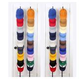 APPEARS NEW - Perfect Curve Hat Organizer CapRack 2-Pack | Over-The-Door Hat Rack and Organizer | Baseball Cap Rack | Hat Rack for Door | Cap Organizer | 4 Straps | Holds 36 to 72 Adjustable Caps |Bla APPEARS NEW - Perfect Curve Hat Organizer CapRack 2-Pack | Over-The-Door Hat Rack and Organizer | Baseball Cap Rack | Hat Rack for Door | Cap Organizer | 4 Straps | Holds 36 to 72 Adjustable Caps |Bla