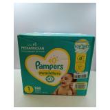 FACTORY SEALED - Pampers Swaddlers Diapers - Size 1, One Month Supply (198 Count), Ultra Soft Disposable Baby Diapers  - Retail: $56 FACTORY SEALED - Pampers Swaddlers Diapers - Size 1, One Month Supply (198 Count), Ultra Soft Disposable Baby Diapers  - Retail: $56