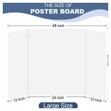 FACTORY SEALED - Rsgift 48 x 36 Tri-fold Poster Boards,Premium Corrugated Presentation Boards with Double Sided Tapes,Display Boards for School Project,Exhibitions,Business Presentation(4 PACK) FACTORY SEALED - Rsgift 48 x 36 Tri-fold Poster Boards,Premium Corrugated Presentation Boards with Double Sided Tapes,Display Boards for School Project,Exhibitions,Business Presentation(4 PACK)