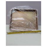 APPEARS NEW - Cyimi 11 x 9" Baking Pans, Cookie Sheets Set of 2, Nonstick Toaster Oven Pan Set for Baking, Heavy Duty Carbon Steel Non-toxic Oven Replacement Cookie Tray for Kitchen Bakery, Gold APPEARS NEW - Cyimi 11 x 9" Baking Pans, Cookie Sheets Set of 2, Nonstick Toaster Oven Pan Set for Baking, Heavy Duty Carbon Steel Non-toxic Oven Replacement Cookie Tray for Kitchen Bakery, Gold