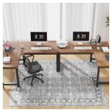 APPEARS NEW - NEW Modern Grey 48 x 60" Hard floor Chair Mats, Machine Wash Computer Chair Mat for Hardwood,Easy Glide Rolling Chairs Mat for Office & Home,Anti-Slip Floor Protector for Tile Floors,Fol APPEARS NEW - NEW Modern Grey 48 x 60" Hard floor Chair Mats, Machine Wash Computer Chair Mat for Hardwood,Easy Glide Rolling Chairs Mat for Office & Home,Anti-Slip Floor Protector for Tile Floors,Fol