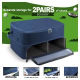 Yirilan 2 Layers Golf Trunk Organizer - Waterproof & Durable Golf Storage Bag, Car Organizer - Large Grey Yirilan 2 Layers Golf Trunk Organizer - Waterproof & Durable Golf Storage Bag, Car Organizer - Large Grey
