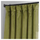APPEARS NEW - HPD HALF PRICE DRAPES Signature Plush Velvet Blackout Curtains for Bedroom (2 Panels), 50W X 96L Hotel Black Out Curtains for Living Room, Thermal Insulated Blackout Curtains, Jalapeno G APPEARS NEW - HPD HALF PRICE DRAPES Signature Plush Velvet Blackout Curtains for Bedroom (2 Panels), 50W X 96L Hotel Black Out Curtains for Living Room, Thermal Insulated Blackout Curtains, Jalapeno G