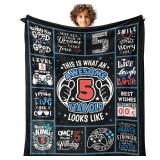 FACTORY SEALED - Weropther 5 Year Old Boy Birthday Gift Throw Blanket 50 x 40", Best Gifts for 5 Year Old Boys, 5th Boy Birthday Gift Ideas, Birthday Gift for 5Yr Old FACTORY SEALED - Weropther 5 Year Old Boy Birthday Gift Throw Blanket 50 x 40", Best Gifts for 5 Year Old Boys, 5th Boy Birthday Gift Ideas, Birthday Gift for 5Yr Old