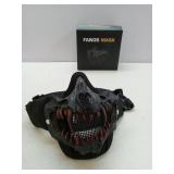 APPEARS NEW - Yzpacc Airsoft Half Face Skull Masks Tactical Face Protection Mesh Mask for Halloween Paintball CS Hunting APPEARS NEW - Yzpacc Airsoft Half Face Skull Masks Tactical Face Protection Mesh Mask for Halloween Paintball CS Hunting