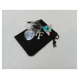APPEARS NEW - Stitch Character Keychain with Inspirational Charm APPEARS NEW - Stitch Character Keychain with Inspirational Charm