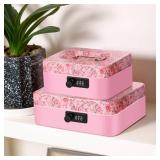 APPEARS NEW - NEW Vintage Floral Cash Box with Combination Lock,Metal Money Safe Box for Security,9.84x 7.87"x 3.54" (Large) APPEARS NEW - NEW Vintage Floral Cash Box with Combination Lock,Metal Money Safe Box for Security,9.84x 7.87"x 3.54" (Large)