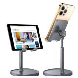 APPEARS NEW - LISEN Cell Phone Stand Adjustable Phone Holer for Switch Stand Fits All Mobile Phones Switch Kindle iPads Tablet 4-10in Gray APPEARS NEW - LISEN Cell Phone Stand Adjustable Phone Holer for Switch Stand Fits All Mobile Phones Switch Kindle iPads Tablet 4-10in Gray