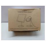 APPEARS NEW - LISEN Cell Phone Stand Adjustable Phone Holer for Switch Stand Fits All Mobile Phones Switch Kindle iPads Tablet 4-10in Gray APPEARS NEW - LISEN Cell Phone Stand Adjustable Phone Holer for Switch Stand Fits All Mobile Phones Switch Kindle iPads Tablet 4-10in Gray