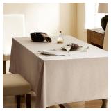 APPEARS NEW - Placidy Beige Linen Table Cloths for Rectangle Tables Farmhouse Rustic Modern Neutral Fabric Oblong Tablecloth Rectangular Kitchen Dining Washable Water Resistant 6-8 Seats 60x84 Inch APPEARS NEW - Placidy Beige Linen Table Cloths for Rectangle Tables Farmhouse Rustic Modern Neutral Fabric Oblong Tablecloth Rectangular Kitchen Dining Washable Water Resistant 6-8 Seats 60x84 Inch