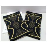 APPEARS NEW - Copper Knee Braces for Men and Women (2 pack) -Knee Supports Copper Compression Knee Sleeve for Knee Pain, Arthritis, Sports and Recovery Support (X-Large) APPEARS NEW - Copper Knee Braces for Men and Women (2 pack) -Knee Supports Copper Compression Knee Sleeve for Knee Pain, Arthritis, Sports and Recovery Support (X-Large)