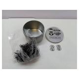 APPEARS NEW - Butler in the Home Pick Your Favorite A-Z Alphabet Letter or 0-9 Number - 100 Count Black Colored Paper Clips for Initials or Birthdate - Comes in Round Tin with Lid and Gift Box (Letter APPEARS NEW - Butler in the Home Pick Your Favorite A-Z Alphabet Letter or 0-9 Number - 100 Count Black Colored Paper Clips for Initials or Birthdate - Comes in Round Tin with Lid and Gift Box (Letter
