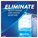 DampRid Fragrance Free Hanging Moisture Absorber, 16 oz., 2 Pack - Eliminates Musty Odors for Fresher Air, Ideal Moisture Absorbers for Closet, 14% More Moisture Absorbing Power* DampRid Fragrance Free Hanging Moisture Absorber, 16 oz., 2 Pack - Eliminates Musty Odors for Fresher Air, Ideal Moisture Absorbers for Closet, 14% More Moisture Absorbing Power*