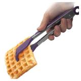 Grabber Tongs â Kitchen Discovery â 2-in-1 Spatula and Fork for Controlled Flipping of Waffles, Pancakes, Grilled Cheese, Burgers, and More Grabber Tongs â Kitchen Discovery â 2-in-1 Spatula and Fork for Controlled Flipping of Waffles, Pancakes, Grilled Cheese, Burgers, and More