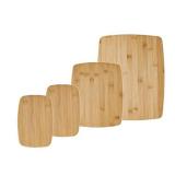 APPEARS NEW - FARBERWARE 4-Piece Reversible Bamboo Cutting Board and Charcuterie Set, Assorted Sizes, Durable Wood Serving Boards for Cheese, Meats, and Prep APPEARS NEW - FARBERWARE 4-Piece Reversible Bamboo Cutting Board and Charcuterie Set, Assorted Sizes, Durable Wood Serving Boards for Cheese, Meats, and Prep
