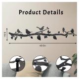 APPEARS NEW - Bird Tree Branch Wall Decor, Bird Wall Art Wall Mounted Coat Rack - an Artistic Blend of Function and Design40 x 8.6,8 Hooks. APPEARS NEW - Bird Tree Branch Wall Decor, Bird Wall Art Wall Mounted Coat Rack - an Artistic Blend of Function and Design40 x 8.6,8 Hooks.