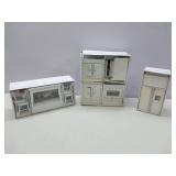 APPEARS NEW - SAMCAMI Wooden Dollhouse Furniture Set - Miniature Dollhouse Furniture 1 12 Scale for Dollhouse Kitchen - Doll House Furniture Toys Incl Kitchen Cabinets, Dining Table, Refrigerator and  APPEARS NEW - SAMCAMI Wooden Dollhouse Furniture Set - Miniature Dollhouse Furniture 1 12 Scale for Dollhouse Kitchen - Doll House Furniture Toys Incl Kitchen Cabinets, Dining Table, Refrigerator and