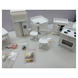 APPEARS NEW - SAMCAMI Wooden Dollhouse Furniture Set - Miniature Dollhouse Furniture 1 12 Scale for Dollhouse Kitchen - Doll House Furniture Toys Incl Kitchen Cabinets, Dining Table, Refrigerator and  APPEARS NEW - SAMCAMI Wooden Dollhouse Furniture Set - Miniature Dollhouse Furniture 1 12 Scale for Dollhouse Kitchen - Doll House Furniture Toys Incl Kitchen Cabinets, Dining Table, Refrigerator and