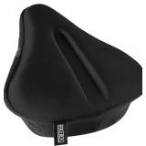 Bikeroo Comfort Bike Seat Cushion - Black Wide Padded Gel Cover for Exercise, Mountain & Road Bikes, Universal Fit for Peloton & Stationary Bikes Bikeroo Comfort Bike Seat Cushion - Black Wide Padded Gel Cover for Exercise, Mountain & Road Bikes, Universal Fit for Peloton & Stationary Bikes