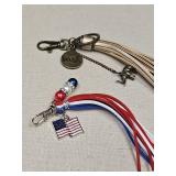 Patriotic American Flag Tassel Keychains Patriotic American Flag Tassel Keychains