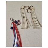 Patriotic Tassel Keychain Set Patriotic Tassel Keychain Set