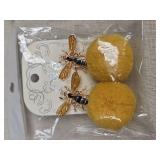 Paparazzi Bee Earrings with Scattered Shimmer Discs Paparazzi Bee Earrings with Scattered Shimmer Discs