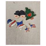 Holiday Mixed Brooch Pin Earrings  Collection Holiday Mixed Brooch Pin Earrings  Collection