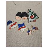 Holiday Mixed Brooch Pin Earrings  Collection Holiday Mixed Brooch Pin Earrings  Collection