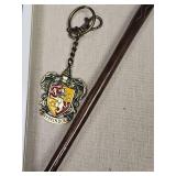 Harry Potter Gryffindor Wand with House Crest Keychain Harry Potter Gryffindor Wand with House Crest Keychain