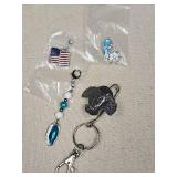Patriotic Charm Collection with Eagle Keychain Patriotic Charm Collection with Eagle Keychain