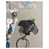 Patriotic Charm Collection with Eagle Keychain Patriotic Charm Collection with Eagle Keychain