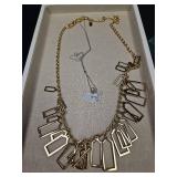 Gold Geometric Rectangle Statement Necklace Gold Geometric Rectangle Statement Necklace