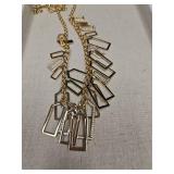 Gold Geometric Rectangle Statement Necklace Gold Geometric Rectangle Statement Necklace