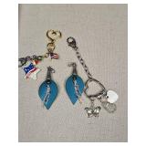 Patriotic Heart Charm Collection with Butterfly Accent Patriotic Heart Charm Collection with Butterfly Accent