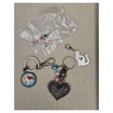 Holiday Themed Keychain Charm Set Holiday Themed Keychain Charm Set