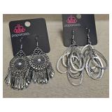 Paparazzi  Silver Chandelier Earrings x2 Paparazzi  Silver Chandelier Earrings x2