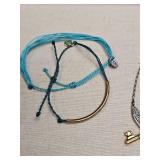 Pura Vida Jewelry Set - Turquoise Bracelet and Silver Chain Necklace Pura Vida Jewelry Set - Turquoise Bracelet and Silver Chain Necklace