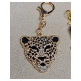 Decorative Bag Charm Collection with Leopard Design Decorative Bag Charm Collection with Leopard Design
