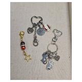 Inspirational &  Cat Charm Keychain Set & Purse Charms Inspirational &  Cat Charm Keychain Set & Purse Charms