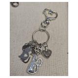 Inspirational &  Cat Charm Keychain Set & Purse Charms Inspirational &  Cat Charm Keychain Set & Purse Charms