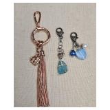 Decorative Charm Collection - Rose Gold Tassel & Sea Glass Set Decorative Charm Collection - Rose Gold Tassel & Sea Glass Set