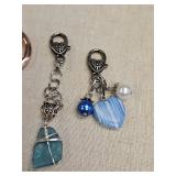 Decorative Charm Collection - Rose Gold Tassel & Sea Glass Set Decorative Charm Collection - Rose Gold Tassel & Sea Glass Set