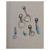 Decorative Charm Collection with Turquoise Accents Decorative Charm Collection with Turquoise Accents