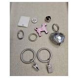 Decorative Curtain Ring Set with Charms & magnets Decorative Curtain Ring Set with Charms & magnets